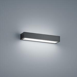 Helestra Theia LED de perete, negru mat 30 cm, Negru, Baie, Metal, Modern