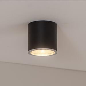 BEGA Spot de suprafață Bega LED Studio Line, aluminiu, Ø 9 cm, reglabil, Negru, Hol, Aluminiu, Modern