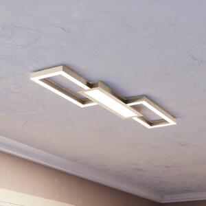 Plafonieră LED Monirote, nichel mat, lungime 78 cm, aluminiu, CCT