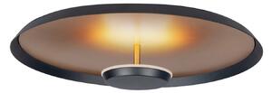 Plafonieră LED Oro, Ø 45 cm, negru / auriu, metal dimabil