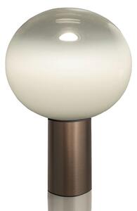 Lampă de masă Artemide, Laguna 26, reglabil, Bronz / Alamă Veche, Camera de zi, Sticlă, Design