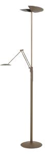HighLight Lampadar LED New Sapporo, bronz, 183 cm, metal Dimabil CCT, reglabil, Bronz / Alamă Veche, Camera de zi / sufragerie, Metal, Modern, Lumină de lectură