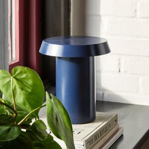 Hübsch LED lampă de masă Keen, albastru închis, fier, Albastru, Camera de zi / sufragerie, Metal, Design