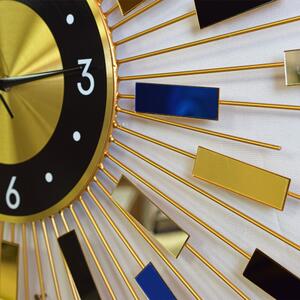 Ceas de perete, stil elegant, Metal, mecanism Silentios, D4171, 70 cm, Multicolor