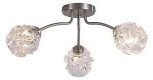 Searchlight 11523-3SN - Plafonieră aplicată ASTRAL, 3x G9/33W/230V, crom mat
