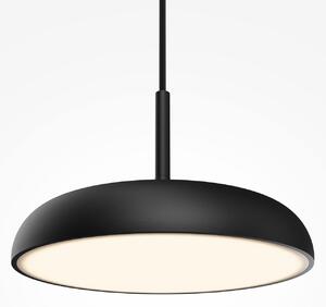 Maytoni Lampă suspendată LED Gerhard, negru, Ø 30 cm, metal, Negru, Camera de zi / sufragerie, Metal, Modern