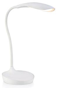 Lampă de masă Markslöjd, Swan, reglabil, Alb, Studiu / Birou, Plastic, Scandinavă