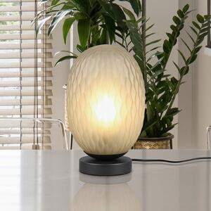 Trio Lighting Lampă de masă Facette, verde, înălțime 29 cm, sticlă, E27, Verde, Camera de zi / sufragerie, Sticlă, Modern