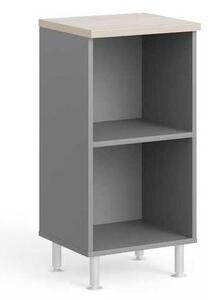 Dulap scurt Manager LUX 45 x 43 x 93 cm, salcâm deschis / gri