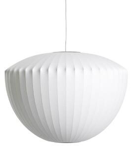 HAY Nelson Apple Bubble lampă susp. M Ø 53,5 cm, reglabil, Alb, Camera de zi / sufragerie, Plastic, Design