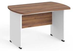 Masa de birou Manager 120 x 85 cm, nuca warmia / alb