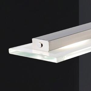 FISCHER & HONSEL Lampă suspendată LED Tenso, nichel, 64 cm, metal, CCT, dimabil, reglabil, Gri, Camera de zi / sufragerie, Metal, Modern