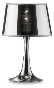 Ideallux Lampă de masă London Cromo înălțime 36,5 cm, Metalic, Camera de zi / sufragerie, Metal, Modern