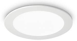 IDEAL LUX Plafonieră LED încast. Groove round 3000K 11,8cm, Alb, Camera de zi / sufragerie, Metal, Modern, Corpuri de iluminat încastrate rotunde