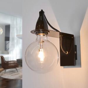 Ideallux Aplică de perete designer Minimal, negru, reglabil, Negru, Camera de zi / sufragerie, Metal, Design