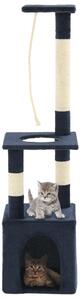 Ansamblu pisici, stâlpi din funie sisal, 109 cm bleumarin