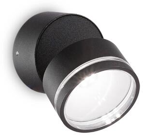 IDEAL LUX Ideal Lux Omega Round aplică LED 4000K negru, Negru, Hol, Metal, Modern