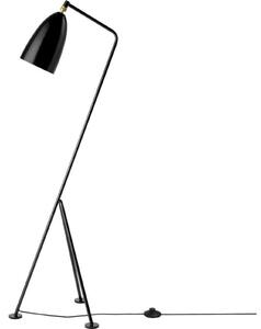Lampadar GUBI, Negru, Camera de zi, Metal