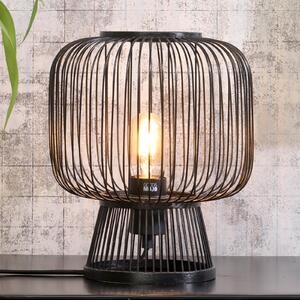 Good & Mojo GOOD MOJO Cango lampă de masă, negru, Negru, Camera de zi / sufragerie, Bamboo, Design