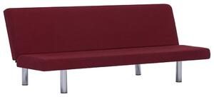Canapea extensibilă, roșu, poliester