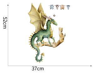 Autocolant de perete "Dragon" 37x52cm