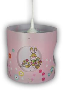 Niermann Standby Bungee Bunny lampă susp. cameră copil, rotativă, reglabil, Roz / Rosé, Camera copiilor, Plastic