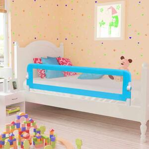 Balustradă de protecție pat copii, 2 buc., albastru, 150x42 cm