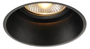 SLV Horn-T corp de iluminat încastrat, negru, cu reflexie redusă, reglabil, Negru, Camera de zi / sufragerie, Metal, Modern, Corpuri de iluminat încastrate rotunde