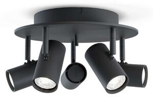 Plafoniere Belid, reglabil, Negru, Camera de zi, Metal