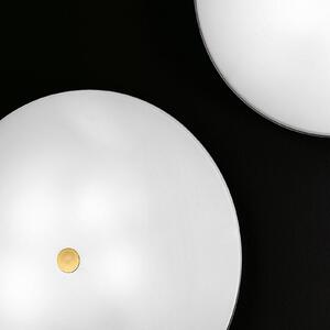 Austrolux KOLARZ Centro aplică, Ø42cm, decor aur 24 kt, reglabil, Alb, Camera de zi / sufragerie, Sticlă, Modern