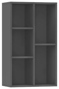 Bibliotecă/Servantă, negru, 50x25x80 cm, PAL