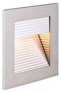 SLV Frame Curve LED lumină încastrată argintiu, Gri, Camera de zi / sufragerie, Metal, Modern