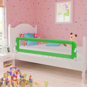 Balustradă de protecție pat copii, 2 buc., verde, 150x42 cm