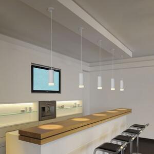 SLV Lampă suspendată Astina, alb mat, reglabil, Alb, Camera de zi / sufragerie, Metal, Modern