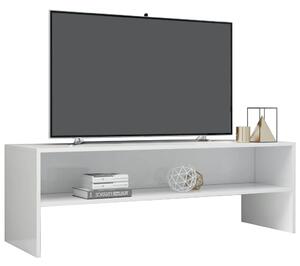 Comodă TV, alb foarte lucios, 120 x 40 x 40 cm, PAL