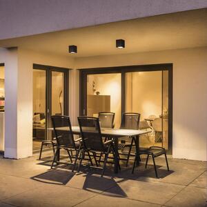 SLV Plafonieră Big Theo LED pentru exterior, antracit, Negru, Metal, Modern