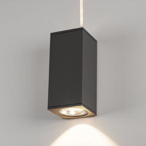 SLV Big Theo LED cu LED-uri pentru exterior, antracit, Negru, Metal, Modern, Priză de perete sus / jos