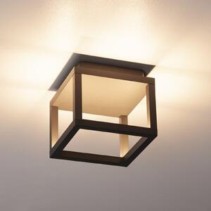 SLV Plafonieră Quadrulo LED pentru exterior indir. antracit, Negru, Metal, Modern