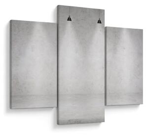 Tablou - Perete de beton cu lumini (90x60 cm)