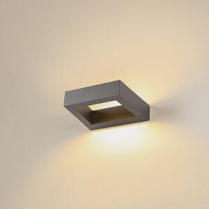SLV Bookat LED în aer liber lumina de perete distribuție, Negru, Metal, Modern