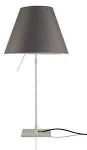Lampă de masă Luceplan, Gri, Camera de zi, Aluminiu