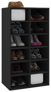 Pantofar, negru, 54x34x100,5 cm, lemn compozit