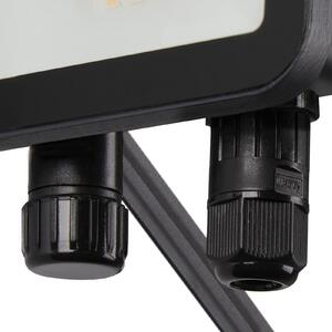 SLV Floodi LED reflector pentru exterior, IP65, lățime 9,5 cm, Negru, Metal, Modern