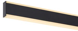 SLV Lampă suspendată cu LED One Linear, 104 cm, negru, reglabil, Negru, Camera de zi / sufragerie, Metal, Modern