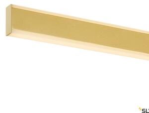 SLV One Linear LED suspendat, 140 cm, alamă, reglabil, Auriu / Alamă, Camera de zi / sufragerie, Metal, Modern