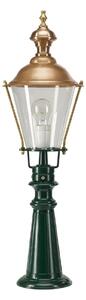 K.S. Verlichting Bornă luminoasă Elburg, verde, înălțime 75 cm, metal, IP44, Verde, Metal, Antichitate