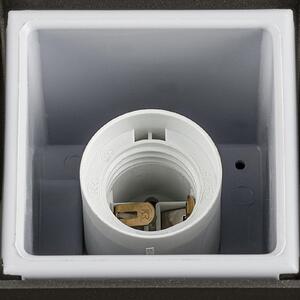 SLV grafit cale de lumină antracit cuboid înălțime 90 cm, reglabil, Negru, Metal, Modern