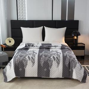 Cuvertura de pat cu model TIRSO gri-alb Dimensiune: 220 x 240 cm