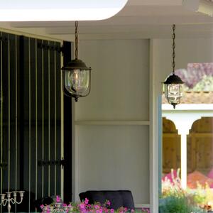 K.S. Verlichting LINDAU - Lampă suspendată pentru exterior cu suspensie lanț, Bronz / Alamă Veche, Metal, Antichitate, Forme speciale pentru exterior