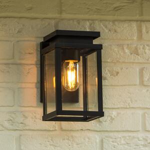 K.S. Verlichting Aplică pentru exterior Jersey M, înălțime 22 cm, Negru, Metal, Modern, Felinar